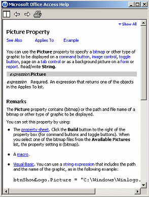 Help: Picture Property