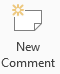 Button: New Comment (Excel 2013)