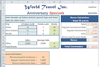 Bonus Calculator finished