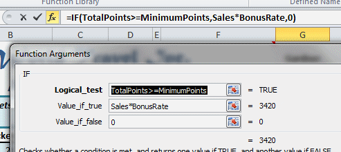 Dialog: Function Arguments - IF - Bonus with named cells