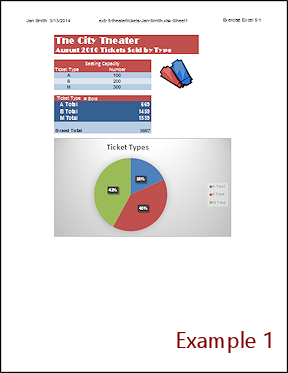 Example: Page 1 of finished subtotals