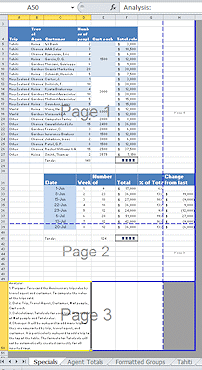 Page Break Preview: 5 pages