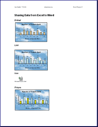 Preview: 3 charts and 1 icon
