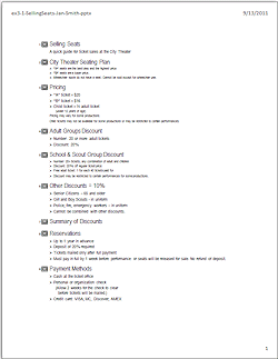 Finished outline handout - Scale to Fit on page