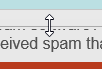 Pointer in Resize shape at top edge of Notes Pane (PowerPoint 2013)