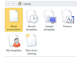 Template folders in New dialog (PowerPoint 2010)