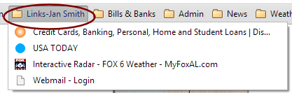 New folder with shortcuts (Chrome34)