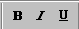 Buttons: Bold, Italic, Underline