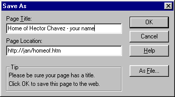 Dialog: Save As
