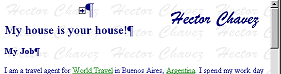 Text: first line centered. Image at right