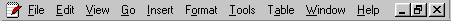 Toolbar: Menu Bar