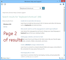 Help: second page of search results