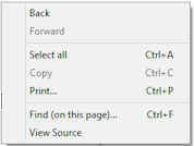 Right Click Menu: Help (Win8)
