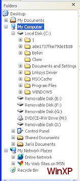 Folder tree (WinXP)