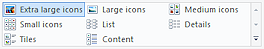 Views palette: Extra Large (Win8)