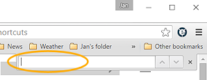 Find on this page (Chrome)