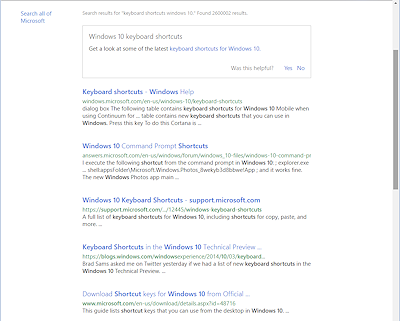 Search: results for 'keyboard shortcuts Windows 10'
