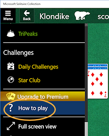 Menu > How to Play (Win10)
