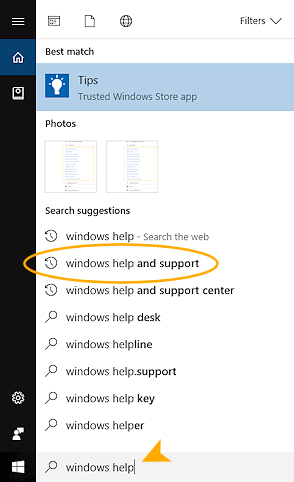 Search results for 'windows help' (Win10CU)