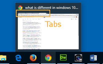 Thumbnail of Chrome with several web pages open  (Win10)
