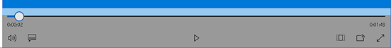 Controls for video (Win10CU)