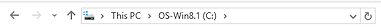 Address bar (Win10)