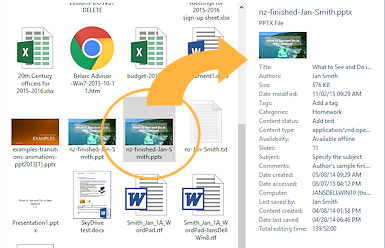 Details pane (Win10)