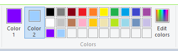Ribbon: Custom color row (Win10)