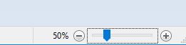 Status bar for Paint has a Zoom slider (Win10)