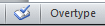 Status bar: Overtype (Word 2010)