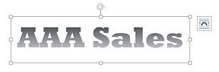 WordArt font changed to Rockwell Extra Bold
