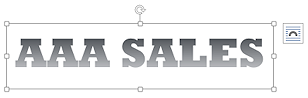 WordArt in all uppercase (Word 2013)