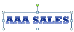 WordArt in all uppercase