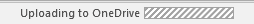 Status Bar progress bar for uploading to OneDrive (Word 2016)