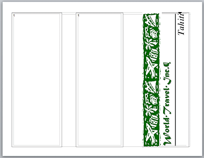 Brochure Cover with title text in new green