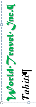 Brochure cover - Text formatted 