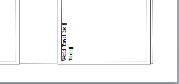 Brochure: Text Box 3 with initial text entered