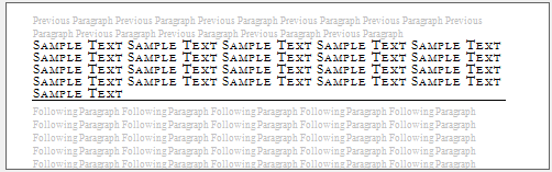 Dialog: Modify Style - Preview panel (Word 2010)