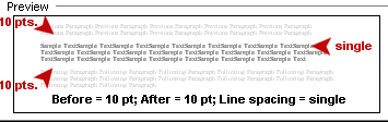 Preview - Line Spacing - Single