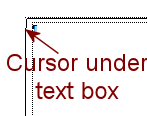 Blinking cursor is under Text Box 1