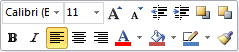 Mini-Toolbar when right clicking border of a text box (Word 2010)