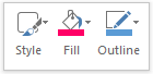 Mini-toolbar for text box (Word 2013)