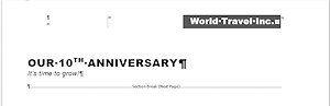Report - page 1 - Replaced all text (Word 2013)