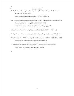 Works Cited page - finished (Word 2013)