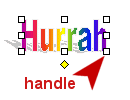 WordArt handles